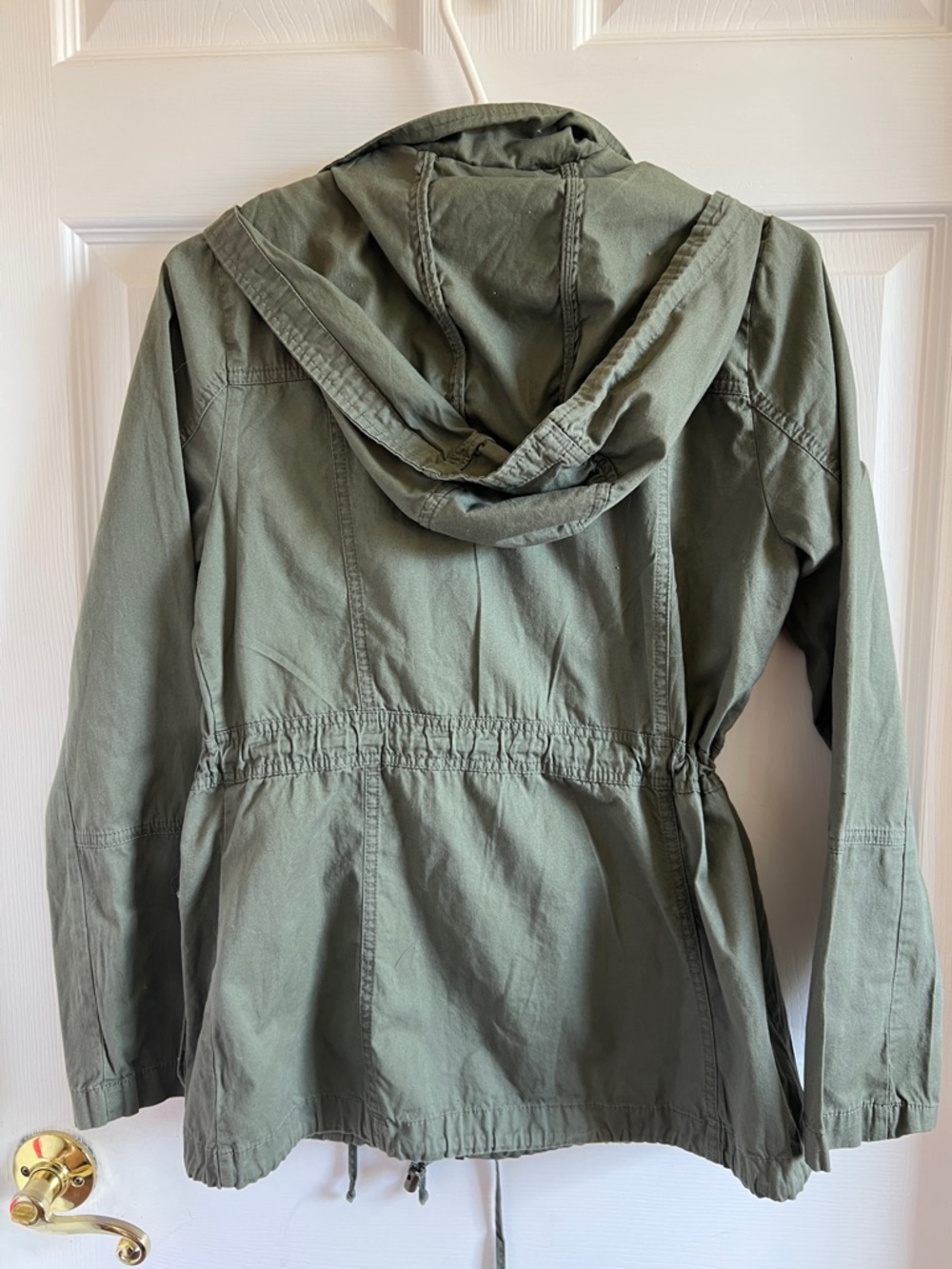 iris Olive Utility Jacket with Drawstring Waist - Picture 4 of 4